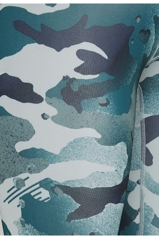 Nike Pro 3/4 Camo Printed Erkek Compression Tayt Spor Erkek Tayt Cz1229-019 Yeşil