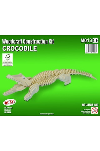 Woodcraft Ahşap Maket Timsah Maketi