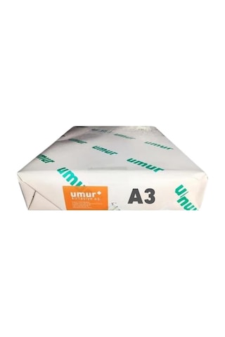 Umur A3 Gramajlı Fotokopi Kağıdı 120 Gr 1 Paket 500 Yaprak
