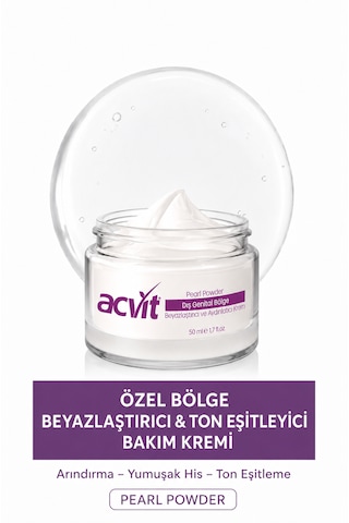 Acvit Özel Bölge Beyazlaştırıcı Ve Aydınlatıcı Krem 50 ML Acvit Özel Bölge Beyazlaştırıcı Ve Aydınlatıcı Krem 50 ML