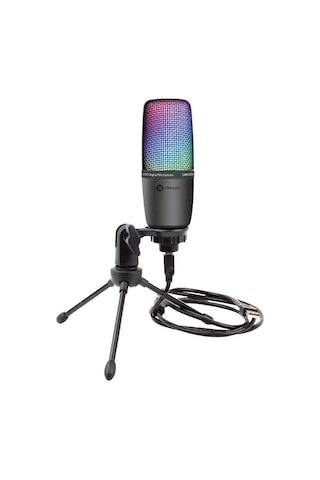 Dexim DMK003 RGB Tripodlu PC/PS5 Uyumlu Siyah Oyuncu ve Yayıncı Mikrofonu
