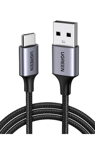 Ugreen 60125 Usb-c To Usb-a 3a Qc Örgülü Hızlı Şarj Kablosu 0.5 Metre