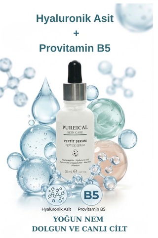 Pureical Peptit Serum, Kırışıklık Karşıtı, Anti Aging Cilt Sıkılaştırıcı Serum30 Ml