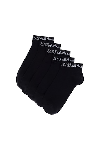 U.S. Polo Assn. 5' Li Patik Çorap James Cora Siyah