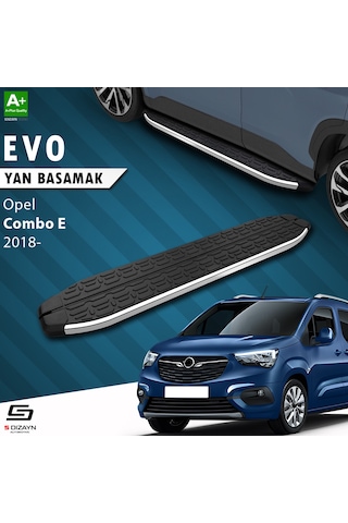 S-dizayn Opel Combo E Uzun Şase Evo Krom Yan Basamak 213 Cm 2018