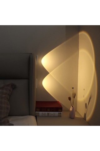 Fortunelane Pembe Akıllı Led Gece Lambası, 1w Vücut Algılama, Yükseltilmiş Lens, Islak Işık, Şarj Edilebilir, Yatak Odası/dolap I Pembe