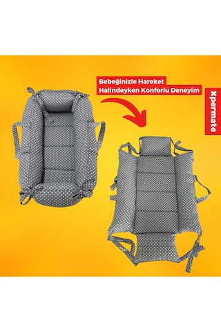 Xpermate Portbebe Ana Kucağı, Puset Bebek Taşıma Çantası Kundağı - XBEB5070PORTBEBPUAGRI