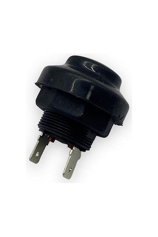 Emas Buton Fişli Lastikli 22 Mm Siyah