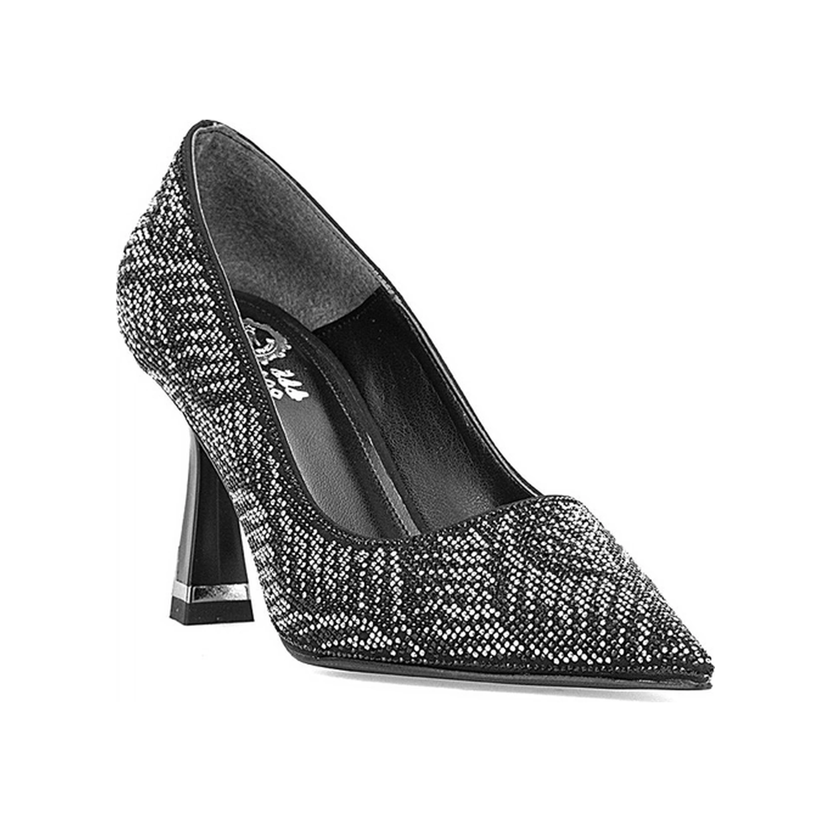 Elit Pm221 K7701 Kadın Klasik Topuklu Ayakkabı Siyah Siyah