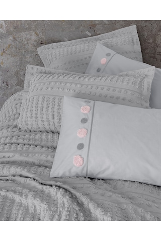 Cotton Box Lımı Yatak Ortusu Ve Nevresım Takımı Ck Sıva Grı Gri