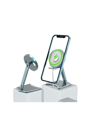 Pazly Dikey Şarj Standı - Masaüstü Manyetik İphone 12 Şarj Aleti İçin Güvenli -