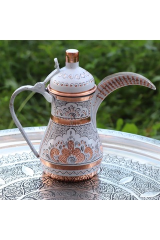 1,2 Mm Kalın Gülçiçek Bakır Mırra Cezve 900 Ml