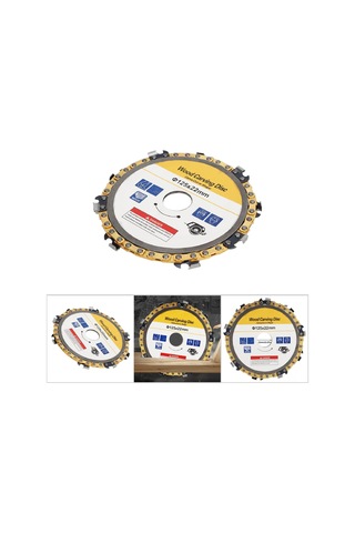 Gajeena 125mm Açımlı Taşlama Zincirli Disk, Ahşap, Lamine, Metal Kesim Ve Taşlama İçin Uyumlu, 22mm Çaplı Açımlı Taşlama Yedek Parçası