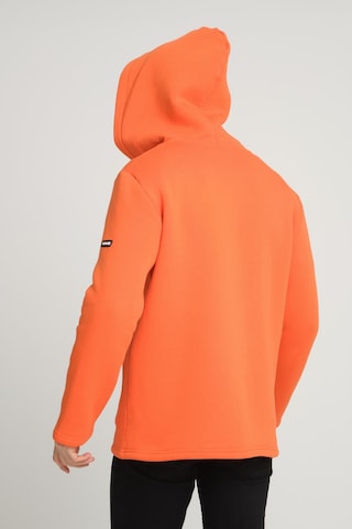 Alexandergardı Kapüşonlu İçi Şardonlu Oversize Hırka E23-607 03 Turuncu