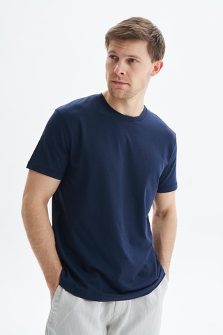 AR-MA Arma Erkek Regular Fit Basic Süprem Bisiklet Yaka Tişört Y29344472002 Lacivert