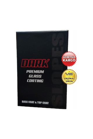 Slopes Dark Premium Glass Coating Çift Kat Seramik Kaplama 60 Ml