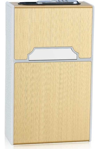 Ulzyvf Usb Şarjlı 20'li Sigara Saklama Kutusu - Taşınabilir Koruyucu Altın Kasa Altın