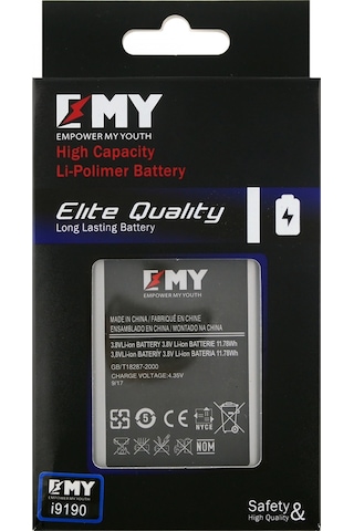 Samsung Uyumlu Galaxy İ9190 S4 Mini için Emy 1900 Mah Lityum-Lion Batary