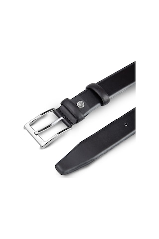 Goay Classic 3.5 cm Erkek Siyah Açma Deri Kemer (7012)