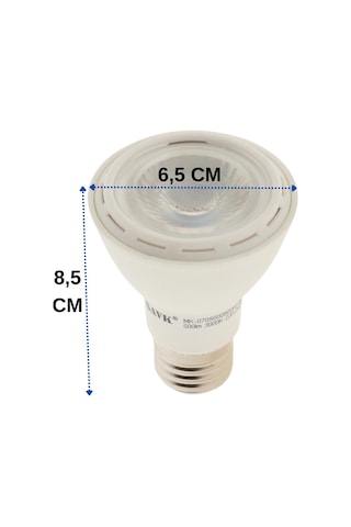 Şavk 7w 3000k Sarı Işık Par20 E27 Duylu Led Spot Ampul 10 Adet