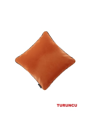 Yaratıcı Tasarım Kadife Kumaşa Biyeli Yastık Kırlent Kılıfı