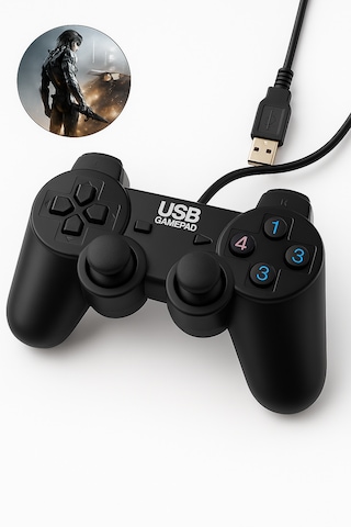 Yüksek Kaliteli Joystick Kablolu Oyun Kolu Pc Uyumlu