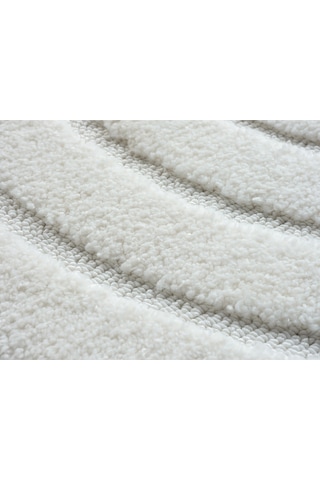 Mariesse Home Elit Bukleli Yumuşak Peluş Post Shaggy Çocuk Odası Oturma Odası Salon Mutfak Halısı 0642a Krem