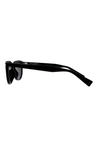 Saint Laurent Sl 797 001 53 Unisex Oval Siyah Kemik Güneş Gözlüğü Siyah