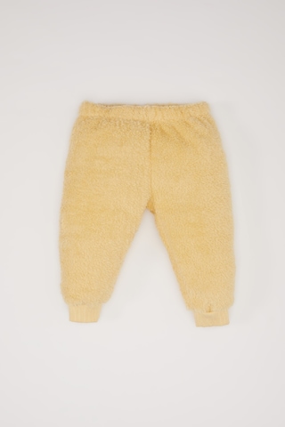 DeFacto Kız Bebek Looney Tunes 2'li Takım Bisiklet Yaka Pelüş Sweatshirt Beli Lastikli Eşofman Altı D7260A524WNYL516 Sarı