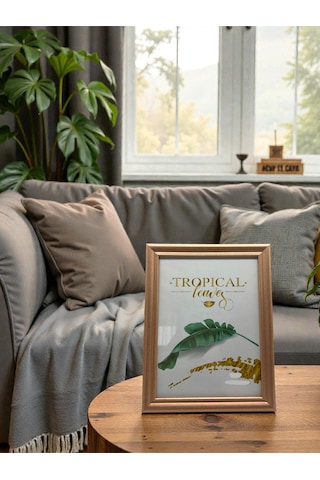 13 18 Cm Parlak Camlı Bronz Dekoratif Kontrast Fotoğraf / Anı Çerçevesi