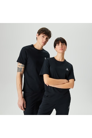 Converse Go-to Embroidered Star Chevron Unisex Siyah T-shirt