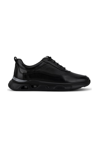 Tamer Tanca Erkek Hakiki Deri Siyah Sneakers & Spor Ayakkabı 1203 302 Erk Ayk Sk26-27 Syh Antık/fltr