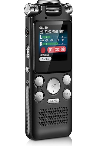 Teltree Vr001 Taşınabilir Yüksek Kaliteli Ses Kayıt Cihazı, 8gb Hafızalı, Çift Mikrofonlu, Gürültü Azaltma Özellikli