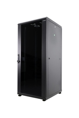 Canovate 32u 800x800mm 19'' Dikili Tip Network Rack Kabinet Siyah Flatpack 2 Yıl Üretici Garantili