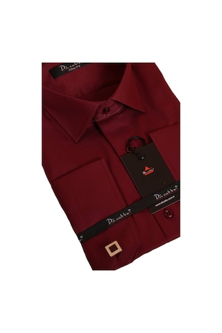 Dicotto Bordo Dar Kesim Micro Kumaş Kol Düğmeli Slim Fit Erkek Gömlek - 201-13 001