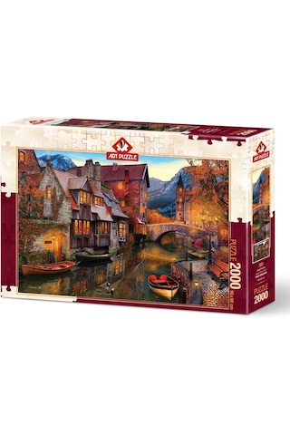 Art Puzzle 2000 Parça Canal Homes David Maclean Puzzle