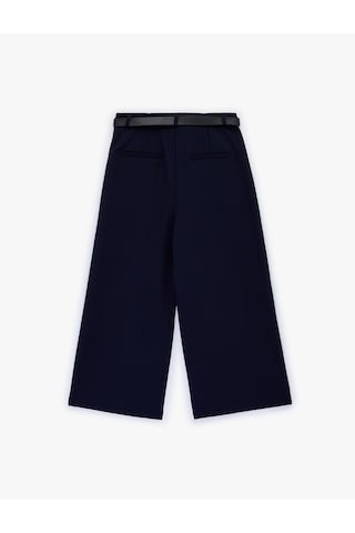 Koton Cepli Geniş Paça Kemerli Kumaş Pantolon Lacivert 6sak40134pw Lacivert