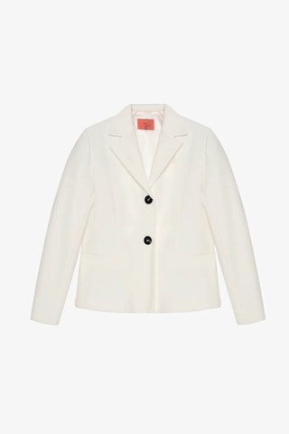 Quzu Çift Düğmeli Dikiş Detaylı Ekru Kadın Blazer Ceket Ckt00882