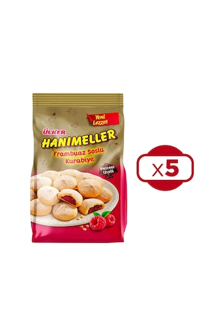 Ülker Hanımeller Frambuaz Soslu Kurabiye 5 x 150 G