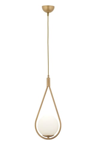 Mirza Tekli Eskitme Sarkıt Beyaz Camlı Modern Avize