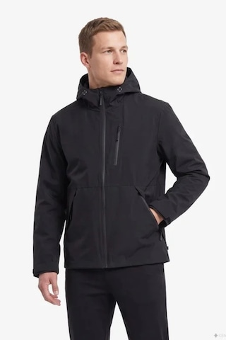 Nautica Erkek Kapüşonlu Su Geçirmez Siyah Mont-24792