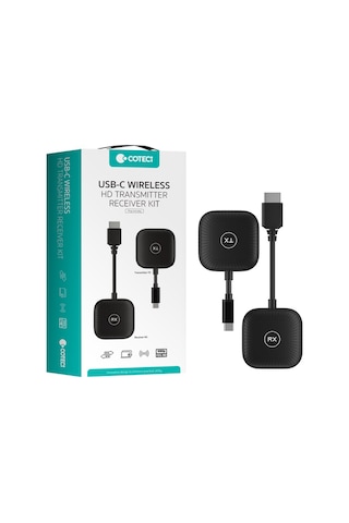 Type-c To Hdmı Kablosuz Görüntü Aktarıcı 50m 1080p Hd Verici Alıcı Kit