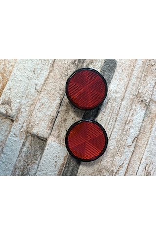 Motosiklet Reflektör Çift Kırmızı