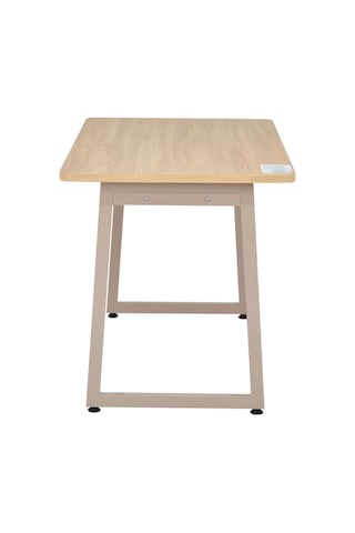 Vilinze Biga Sabit Mdf Metal Ayak Mutfak Masası - 70x120 Cm Vizon Naturel