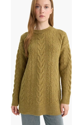 Defacto Relax Fit Bisiklet Yaka Triko Tunik F4530ax25wngn730 Yeşil
