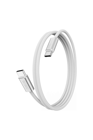 Wiwu Wi-c101 Essen Serisi Type-c To Type-c Hızlı Şarj Özellikli Data Ve Şarj Kablosu 240w 1.5m Beyaz