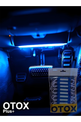 Ambiyans Led Premium Ofis , Araç & Ev Uyumlu Dc 12v 6 Renk Seçeneği 10'lu Paket Mavi