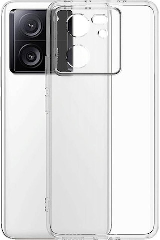 Xiaomi Uyumlu Mi 13t Pro Kapak Kamera Korumalı Süper Silikon Şeffaf Kılıf