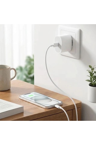 20w Hızlı Şarj Adaptörü Usb-c To Lightning Kablolu - Pd Destekli Süper Hızlı Şarj Cihazı Bx40