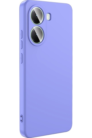 Xiaomi Poco X7 Pro Kılıf Mara Lansman İç Yüzeyi Kadife Kılıf Lila
